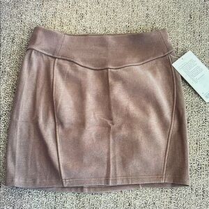 NWT Brown HR Mini Skirt